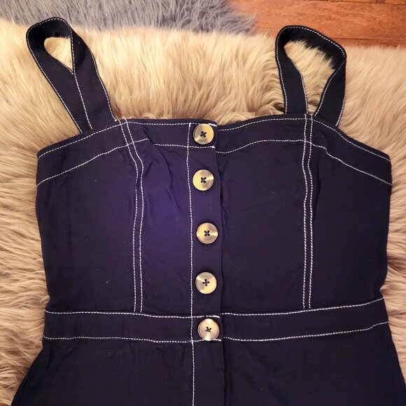 Abercrombie & Fitch Wide Legs Romper with Switch Details - Picture 3 of 12